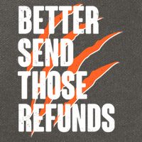 Better Send Those Refunds Cincinnati Football Claw Strike Cotton Canvas Backpack