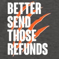 Better Send Those Refunds Cincinnati Football Claw Strike Vector Backpack
