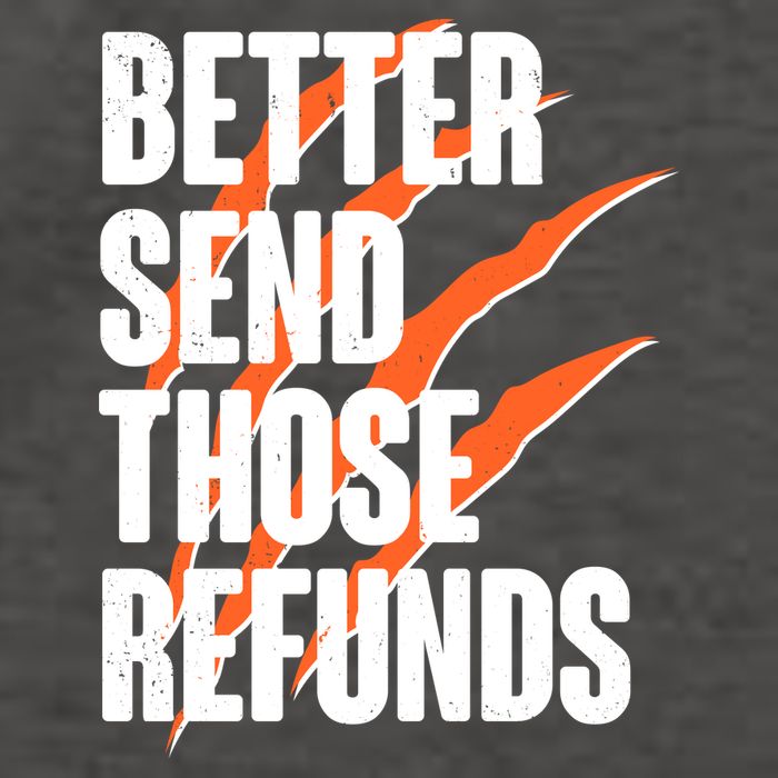 Better Send Those Refunds Cincinnati Football Claw Strike Vector Backpack
