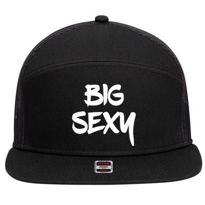 Big Sexy Tall Heavyset Chubby Big Boned & Cute 7 Panel Mesh Trucker Snapback Hat