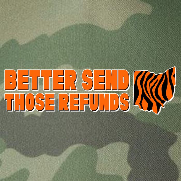 Better Send Those Refunds Cincinnati Ohio Football Legacy Tie Dye Trucker Hat