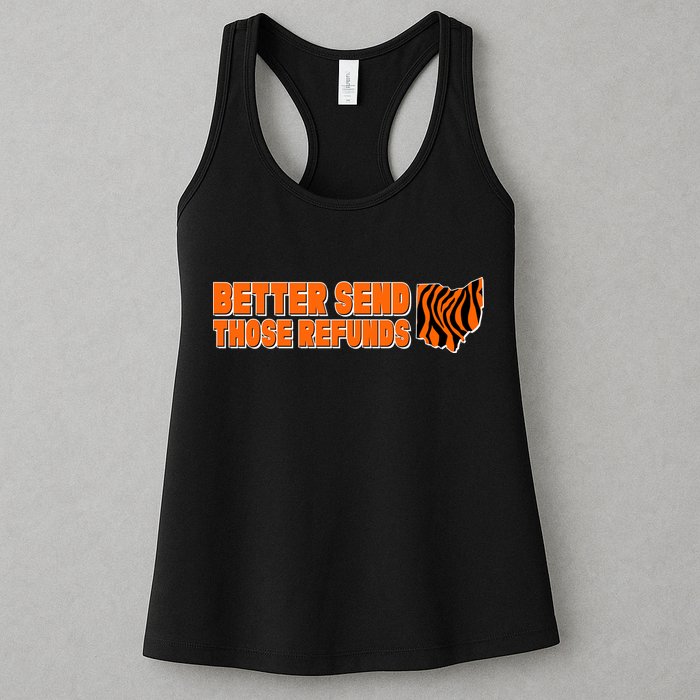 Better Send Those Refunds Cincinnati Ohio Football Womens Tank Top