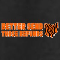 Better Send Those Refunds Cincinnati Ohio Football Golf Towel