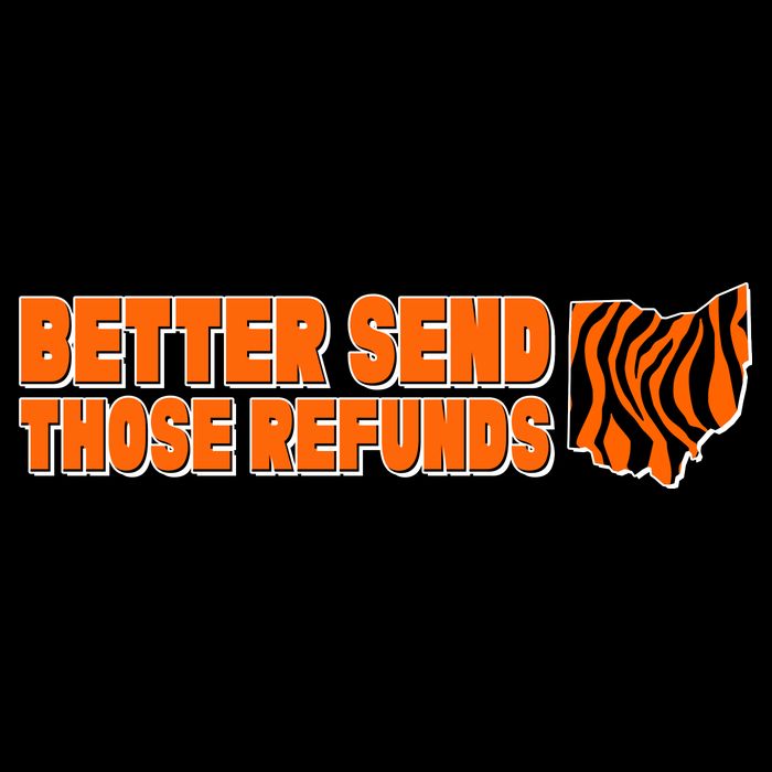 Better Send Those Refunds Cincinnati Ohio Football Women's Crop Top Tee