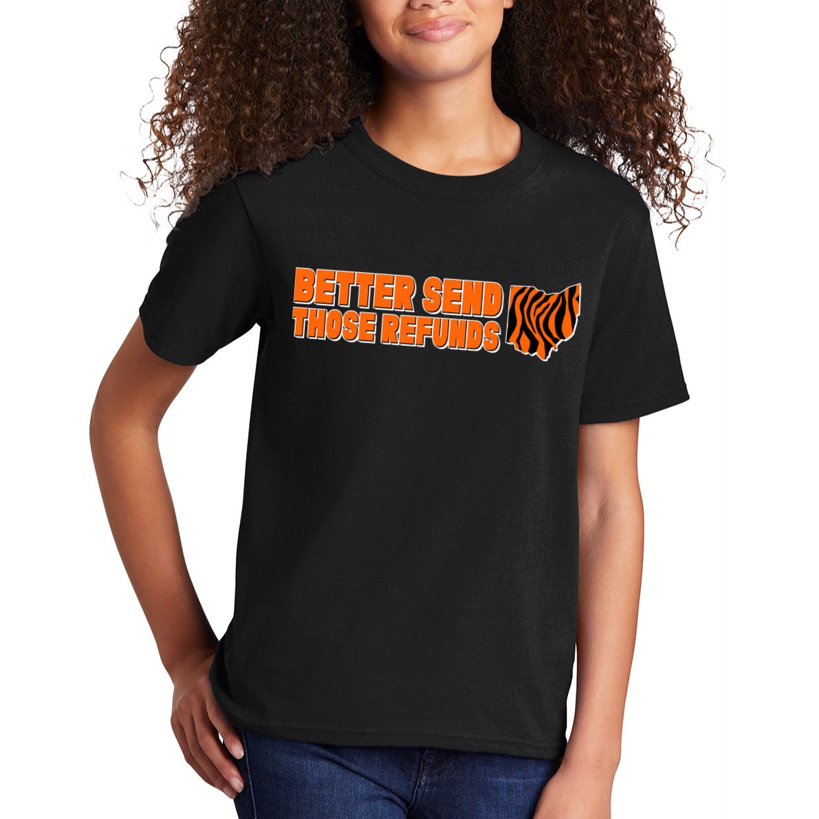 Better Send Those Refunds Cincinnati Ohio Football Kids T-Shirt