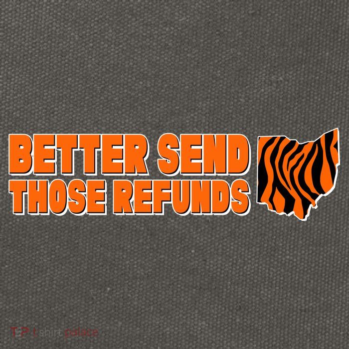 Better Send Those Refunds Cincinnati Ohio Football Cotton Canvas Backpack