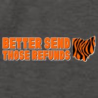 Better Send Those Refunds Cincinnati Ohio Football Vector Backpack