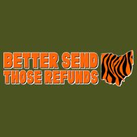 Better Send Those Refunds Cincinnati Ohio Football Sustainable Beanie