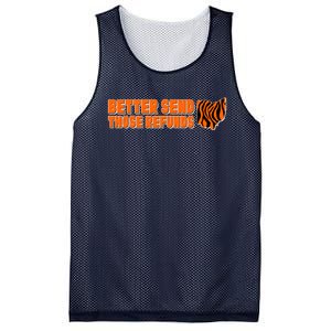 Better Send Those Refunds Cincinnati Ohio Football Mesh Reversible Basketball Jersey Tank