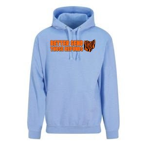 Better Send Those Refunds Cincinnati Ohio Football Unisex Surf Hoodie