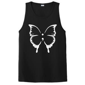 Butterfly Semicolon Tal Health Awareness Gift PosiCharge Competitor Tank