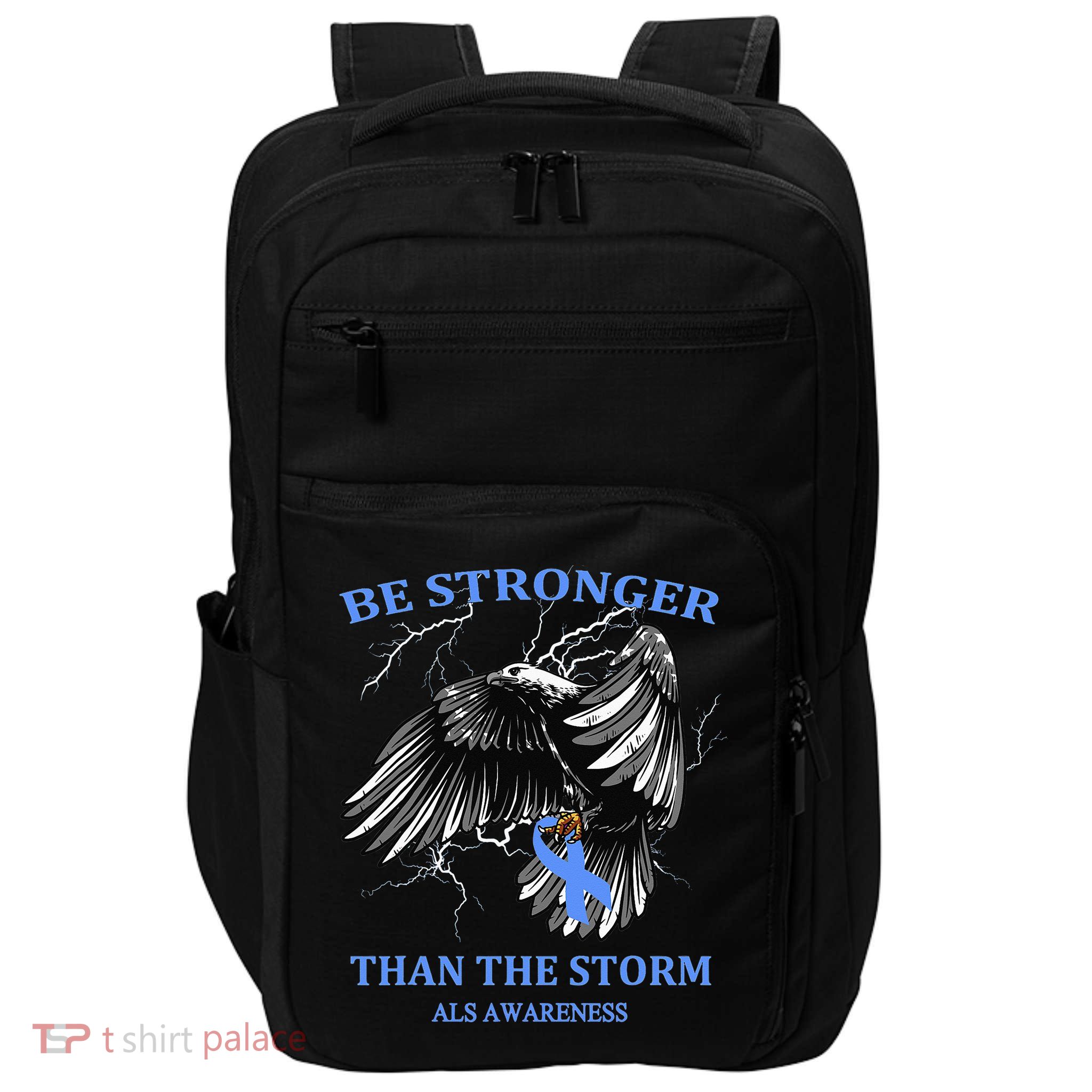 Be Stronger Than The Storm ALS Impact Tech Backpack