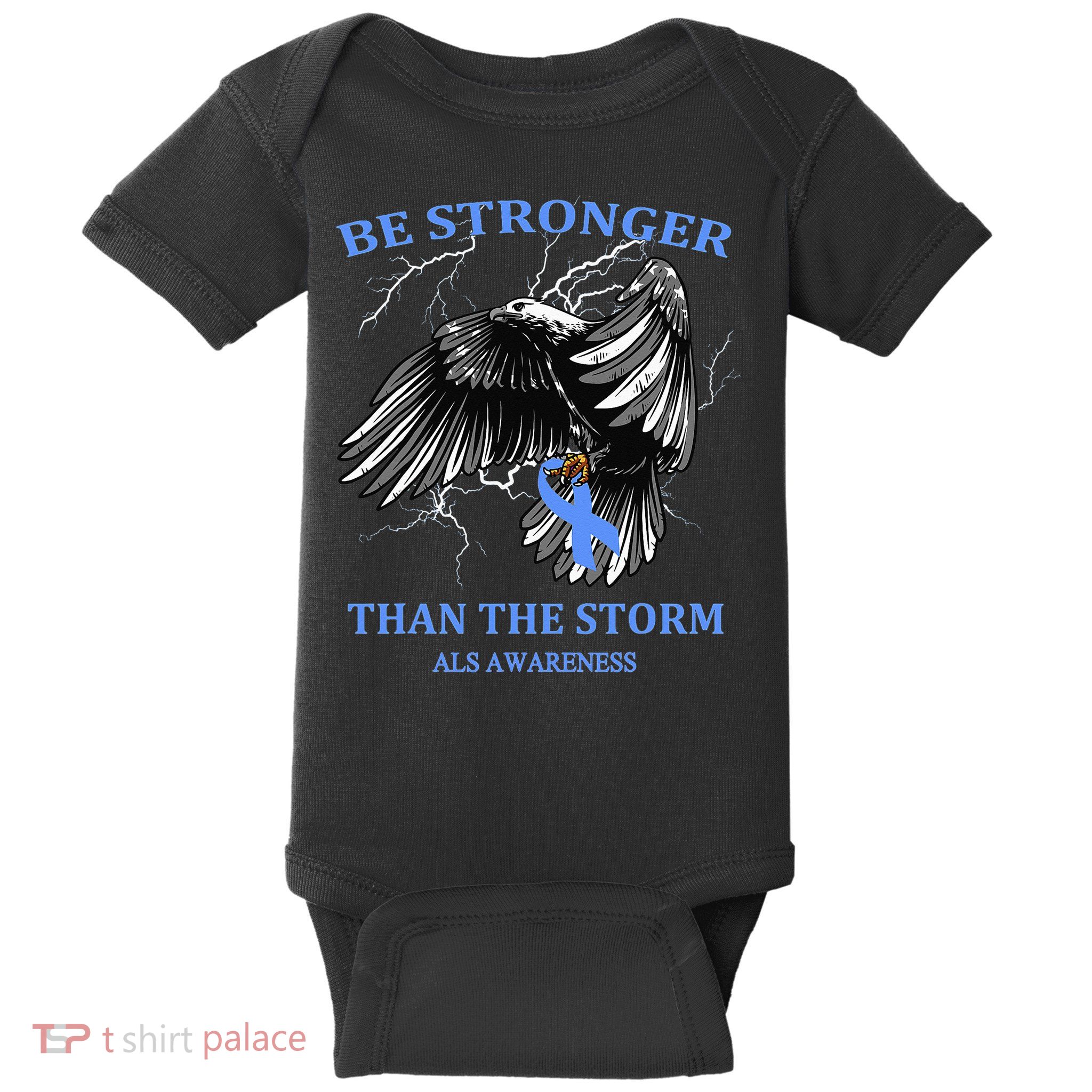 Be Stronger Than The Storm ALS Baby Bodysuit