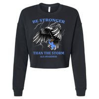 Be Stronger Than The Storm ALS Cropped Pullover Crew