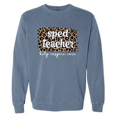 Best Sped Teacher Special Education Teacher Gift Garment-Dyed Sweatshirt