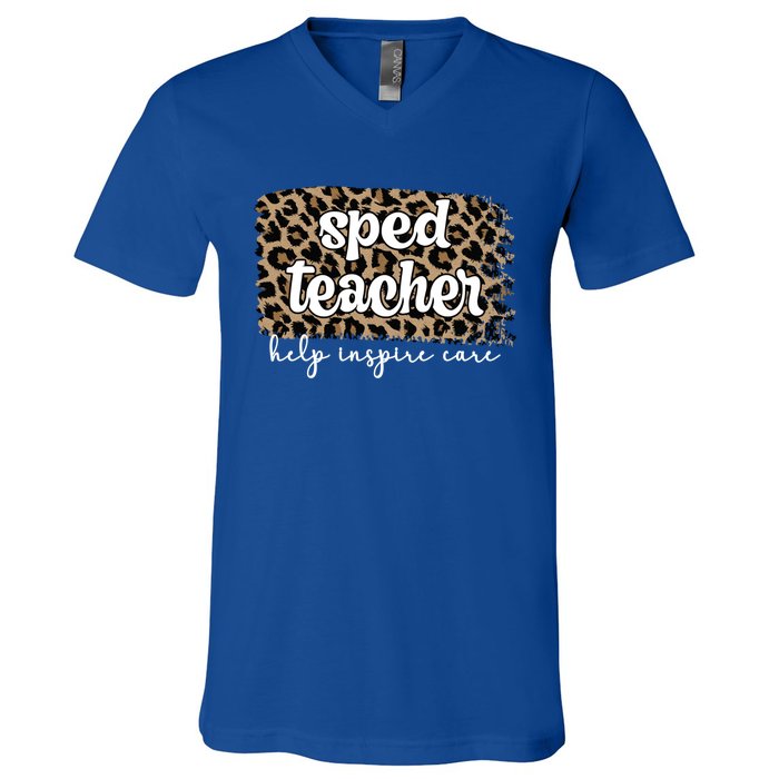 Best Sped Teacher Special Education Teacher Gift V-Neck T-Shirt