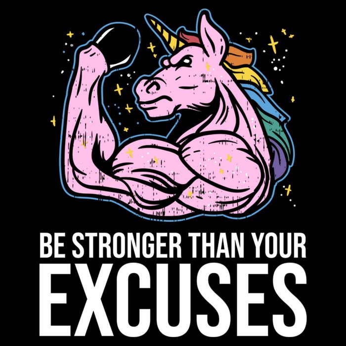 Be Stronger Than Your Excuses Motivation Unicorn Fitness Gym Cool Gift Wool Snapback Cap