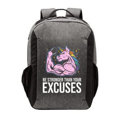 Be Stronger Than Your Excuses Motivation Unicorn Fitness Gym Cool Gift Vector Backpack