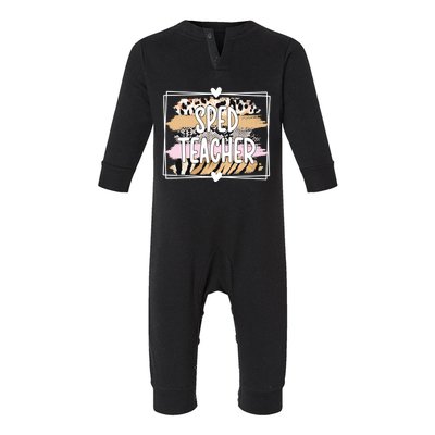 Best Sped Teacher Special Education Teacher Gift Infant Fleece One Piece