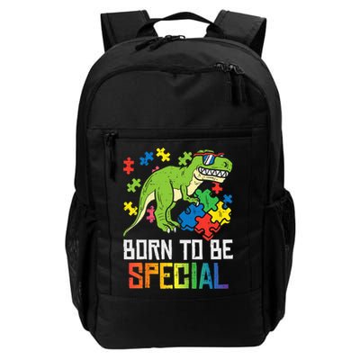 Born Special Trex Puzzle Dino Boy Autism Awareness Backpack