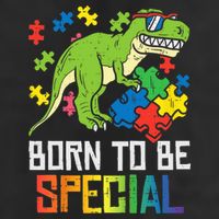 Born Special Trex Puzzle Dino Boy Autism Awareness Adult Drive Performance Visor