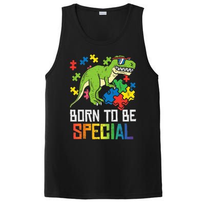 Born Special Trex Puzzle Dino Boy Autism Awareness PosiCharge Competitor Tank