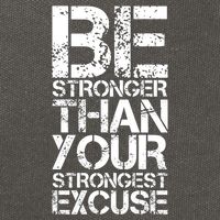 Be Stronger Than Strongest Excuse Motivational Inspirational Cool Gift Cotton Canvas Backpack