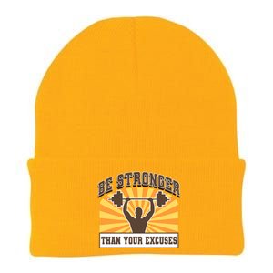 Be Stronger Than Your Excuse Cute Gift Knit Cap Winter Beanie