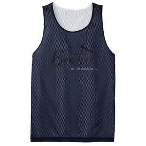 Boston Strong Thin Blue Line US Flag Premium Mesh Reversible Basketball Jersey Tank