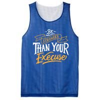 Be Stronger Than Your Excuse Gift Mesh Reversible Basketball Jersey Tank