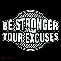 Be Stronger Than Your Excuse Gym Exercise Workout Fitness Meaningful Gift Drawstring Bag