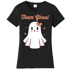 Baby Shower Team Girl Halloween Gender Reveal Team Ghoul Women's T-Shirt