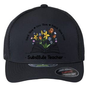 Best Substitute Teacher Week Sub Teacher Funny Gift Flexfit Unipanel Trucker Cap