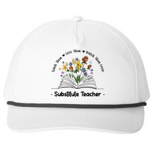 Best Substitute Teacher Week Sub Teacher Funny Gift Snapback Five-Panel Rope Hat