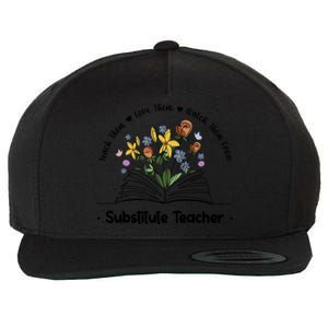 Best Substitute Teacher Week Sub Teacher Funny Gift Wool Snapback Cap