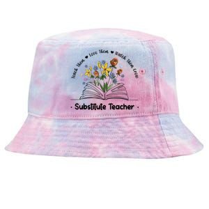 Best Substitute Teacher Week Sub Teacher Funny Gift Tie-Dyed Bucket Hat