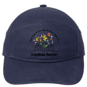 Best Substitute Teacher Week Sub Teacher Funny Gift 7-Panel Snapback Hat