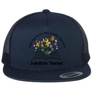 Best Substitute Teacher Week Sub Teacher Funny Gift Flat Bill Trucker Hat