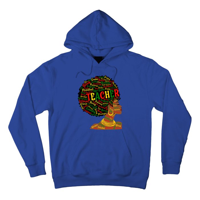 Black Smart Teacher Pride Black History Month Gift Hoodie