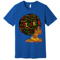 Black Smart Teacher Pride Black History Month Gift Premium T-Shirt