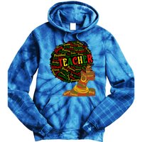 Black Smart Teacher Pride Black History Month Gift Tie Dye Hoodie