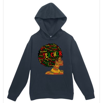 Black Smart Teacher Pride Black History Month Gift Urban Pullover Hoodie