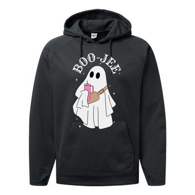 BooJee Stanley Tumbler Inspired Ghost Halloween Spooky Performance Fleece Hoodie