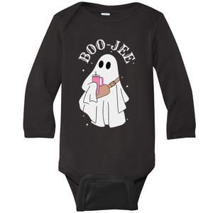 BooJee Stanley Tumbler Inspired Ghost Halloween Spooky Baby Long Sleeve Bodysuit