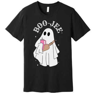 BooJee Stanley Tumbler Inspired Ghost Halloween Spooky Premium T-Shirt