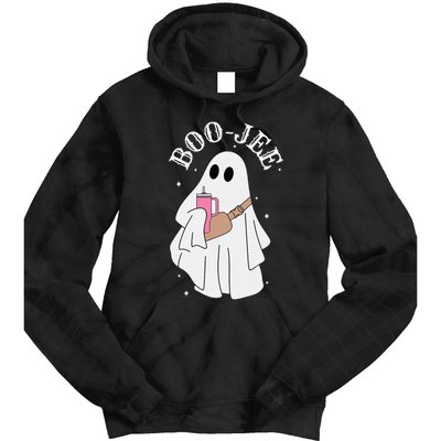 BooJee Stanley Tumbler Inspired Ghost Halloween Spooky Tie Dye Hoodie