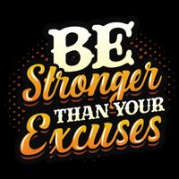 Be Stronger Than Your Excuses Fitness Cool Gift City Backpack