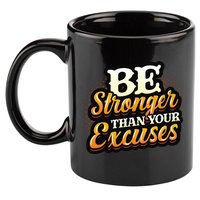 Be Stronger Than Your Excuses Fitness Cool Gift 11oz C Handle Ceramic Mug