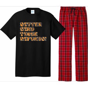 Better Send Those Refunds Cincinnati Funny Football Fan Pajama Set