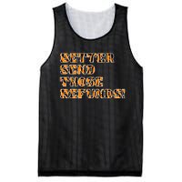 Better Send Those Refunds Cincinnati Funny Football Fan Mesh Reversible Basketball Jersey Tank